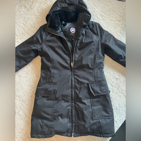 Canada Goose Mid Length Coat with Belt - Picture 1 of 7